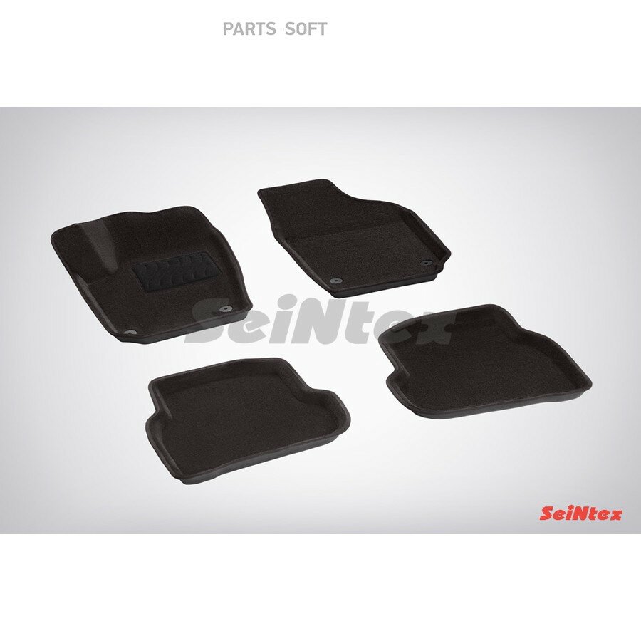 Коврики 3D ворс VW Polo Sedan 2010-18 черн (код7 №83734) от официального дистрибьютора, SEINTEX, артикул 83734