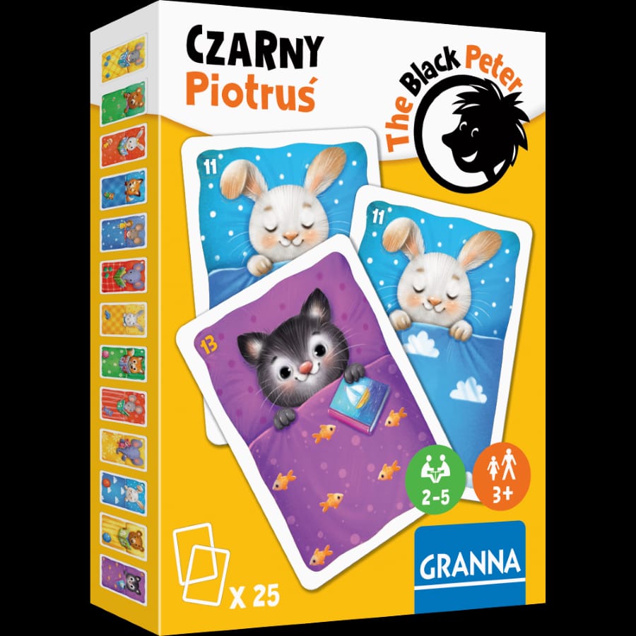 Настольная игра Granna Чёрный Петрусь, На ночь, карточная игра для детей