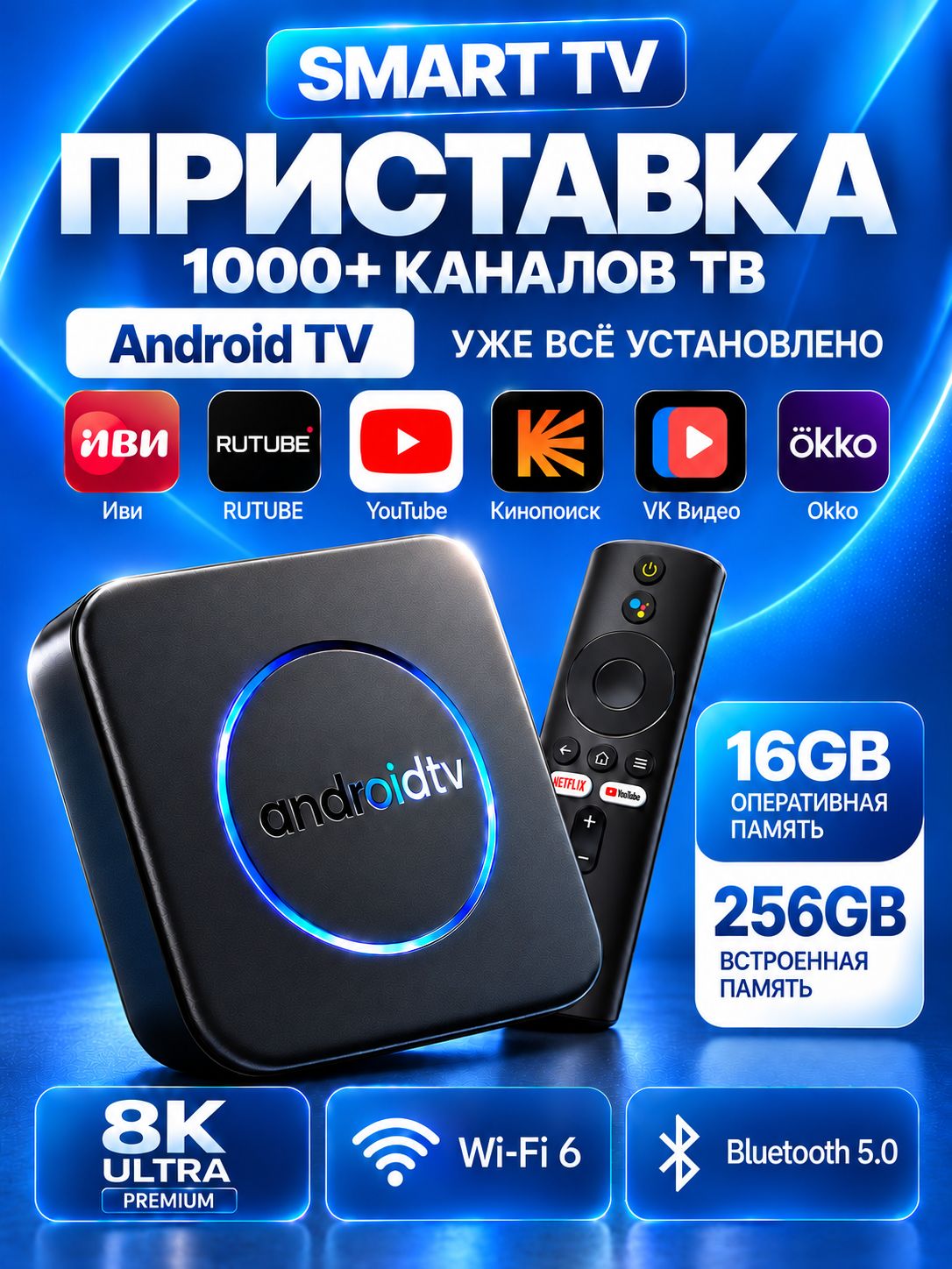 Смарт ТВ медиаплеер для телевизора