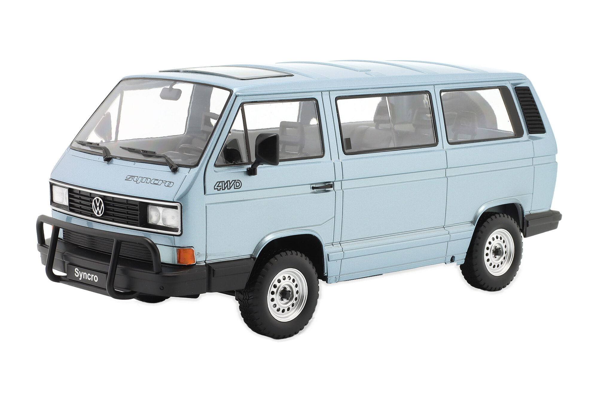 Модель коллекционная KK-SCALE Vw bus T3 syncro 1987 lightblue-metallic