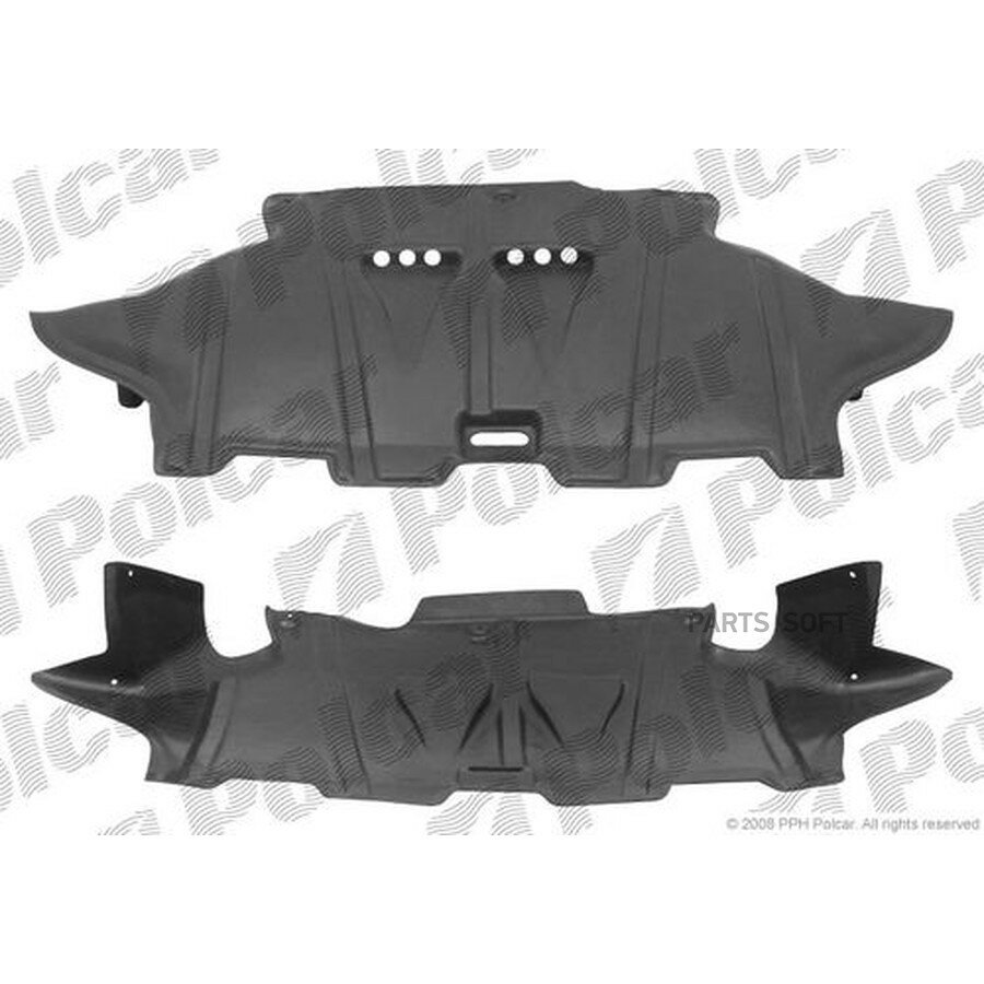 Защита двигателя Audi 80 (B4) от официального дистрибьютора, POLCAR, артикул 1308346