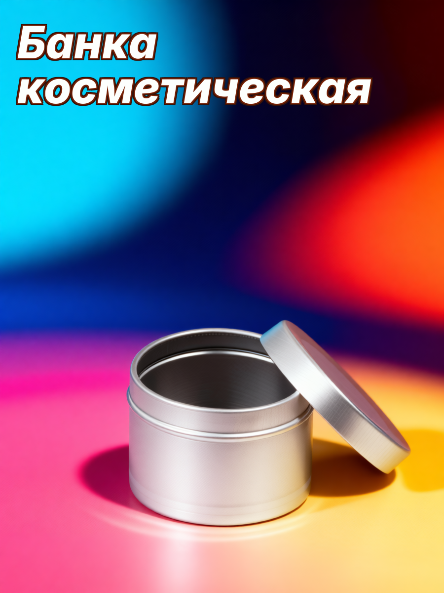 6 Штук Алюминиевые Баночки Круглой Формы Для Хранения Минеральной Косметики 5X5X3.5Cm