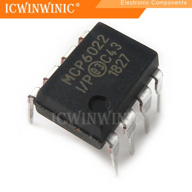 2шт MCP6022-I/P MCP6022 DIP-8 Интегральная схема