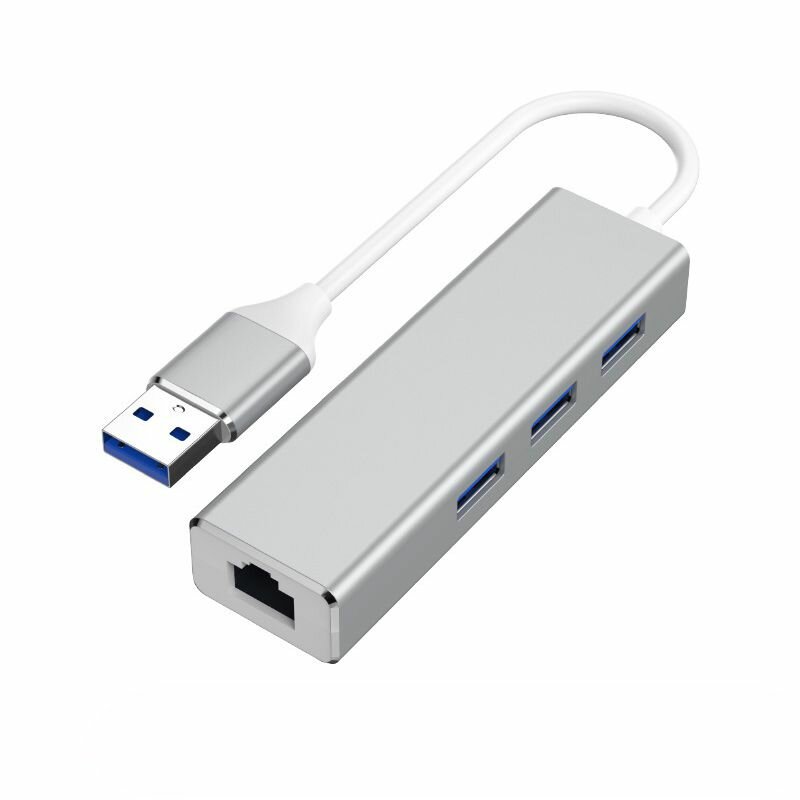 Конвертер TypeC в 3портовый USB 30 Gigabit Ethernet разветвительконцентратор докстанция расширения RJ45