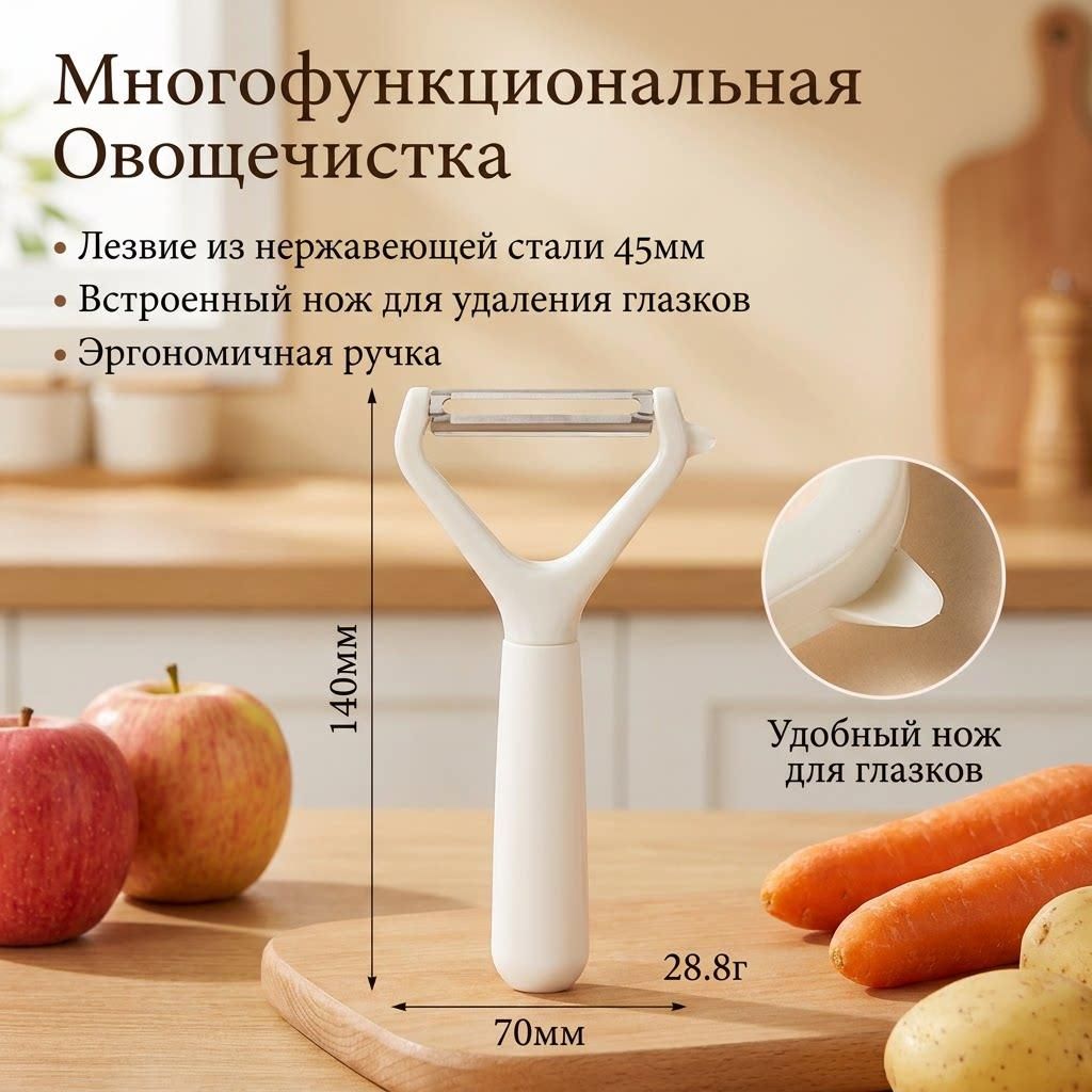 Овощечистка универсальная для овощей и фруктов-
