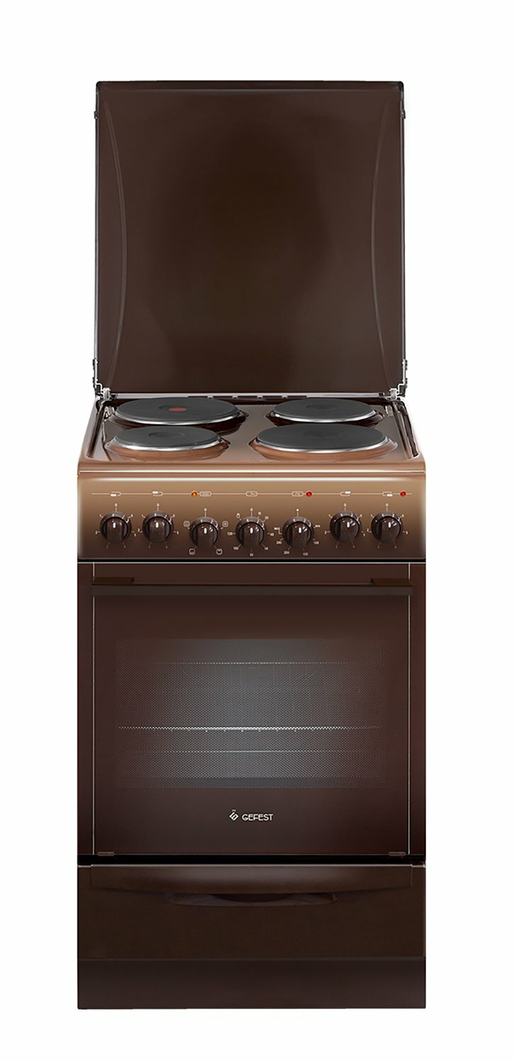 Электроплита Gefest ЭПНД 5140-02 0038 50 см, 4 конфорки, коричневый