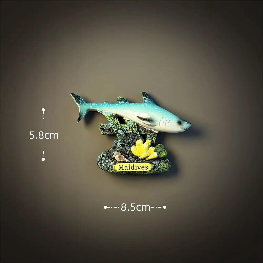 Коллекционные 3D-магниты на холодильник Мальдивский морской мир , сувениры из Мальдив