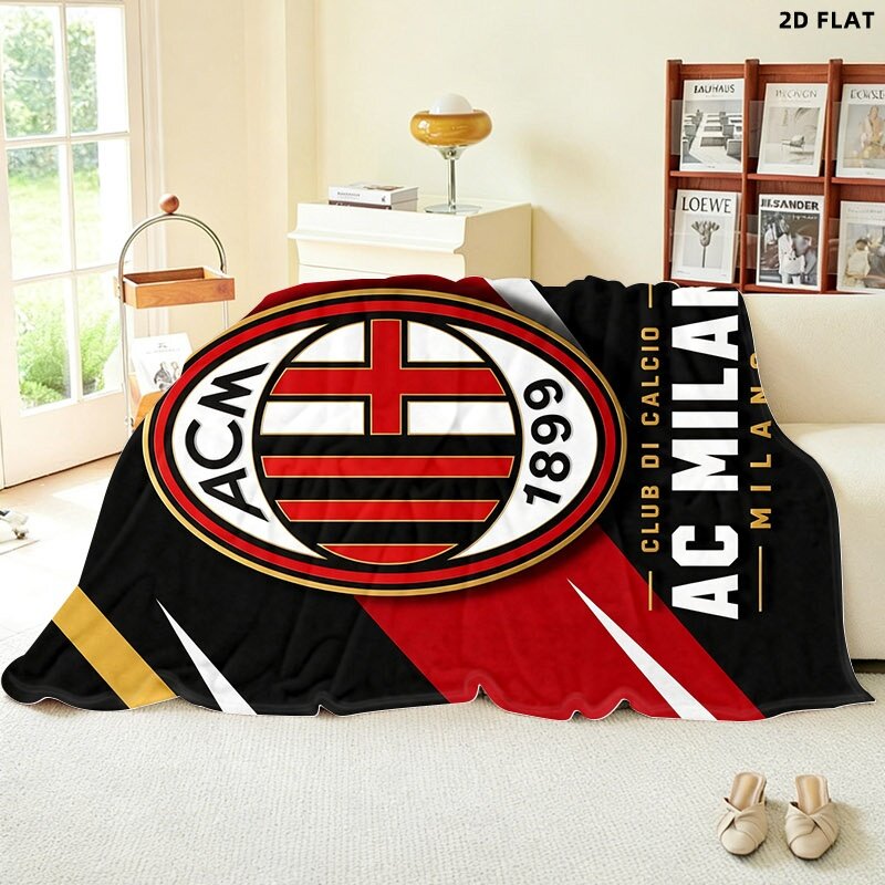 AC Milan плед из флиса с кашемиром