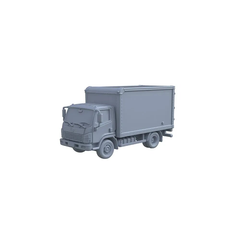 Сборная модель 1/700: 3D-печать фургона, DIY декор для городских макетных сцен