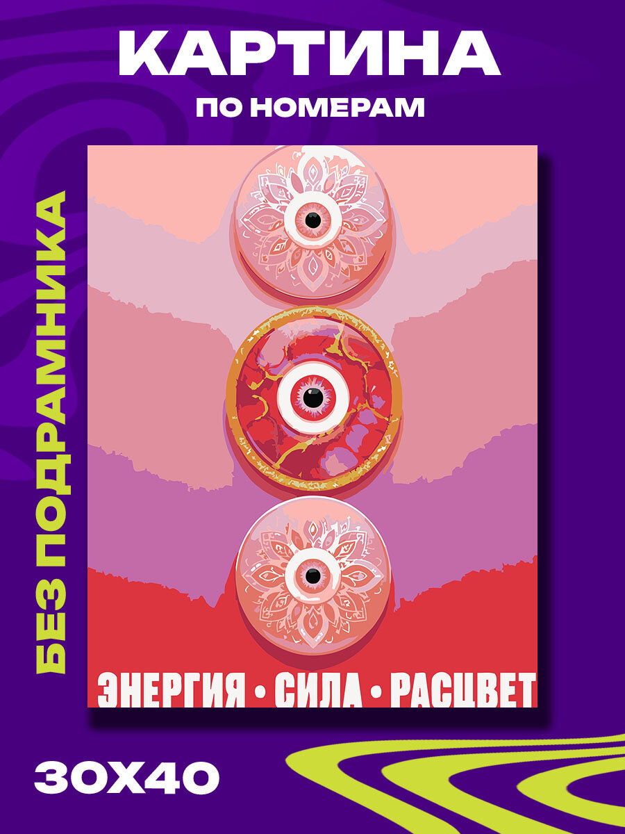 Картина по номерам Энергия розового Назара