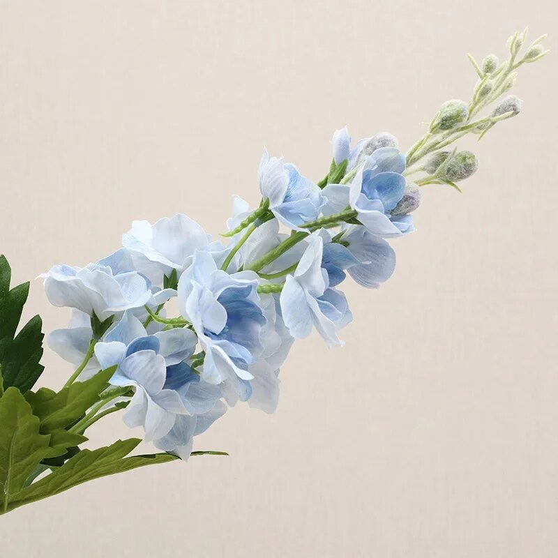 Искусственные цветы Дельфиниум LINANUO 5 шт. Синий, Blue