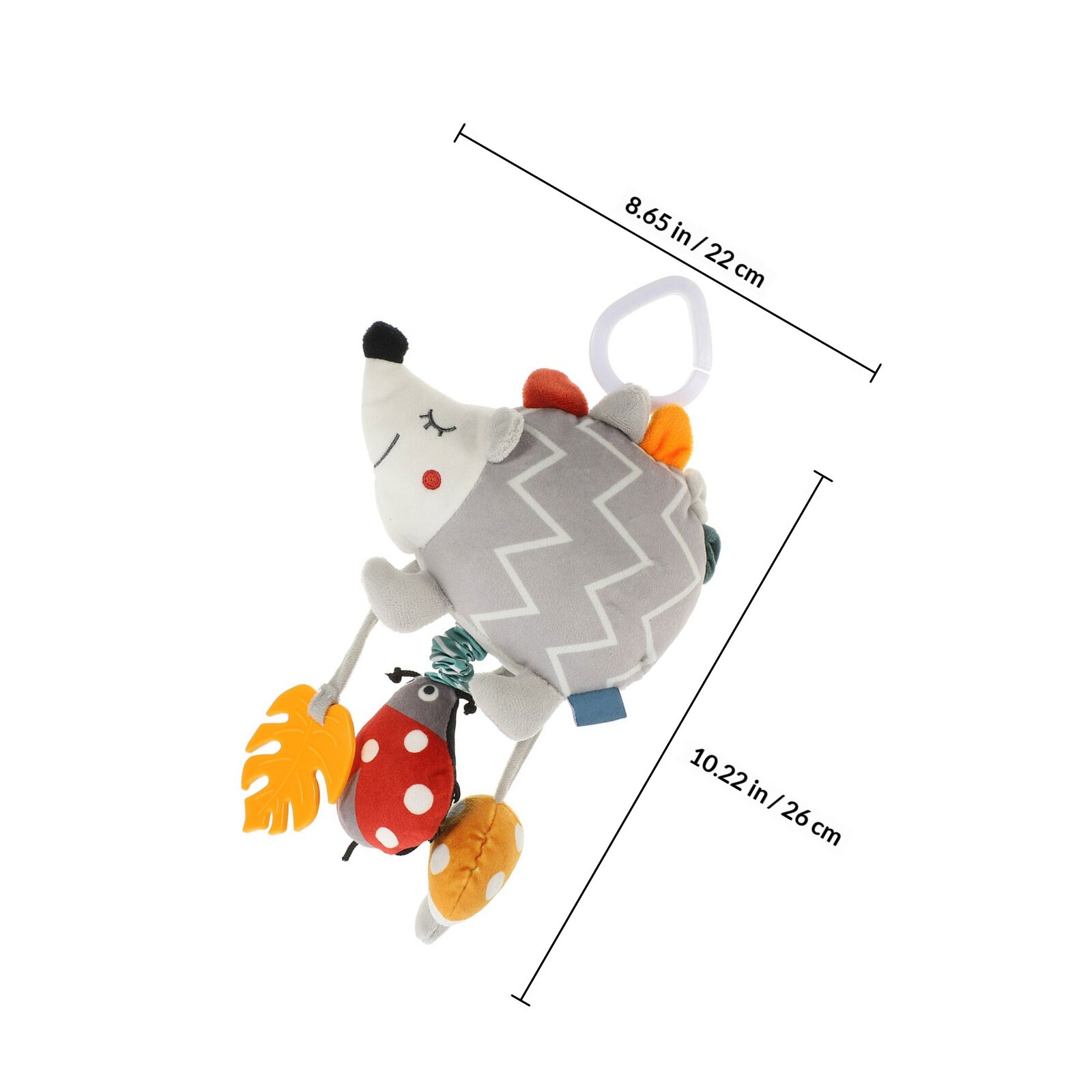 Игрушка Для Детской Коляски С Колокольчиком Милые Животные Игрушка Для Развития 26x22cm