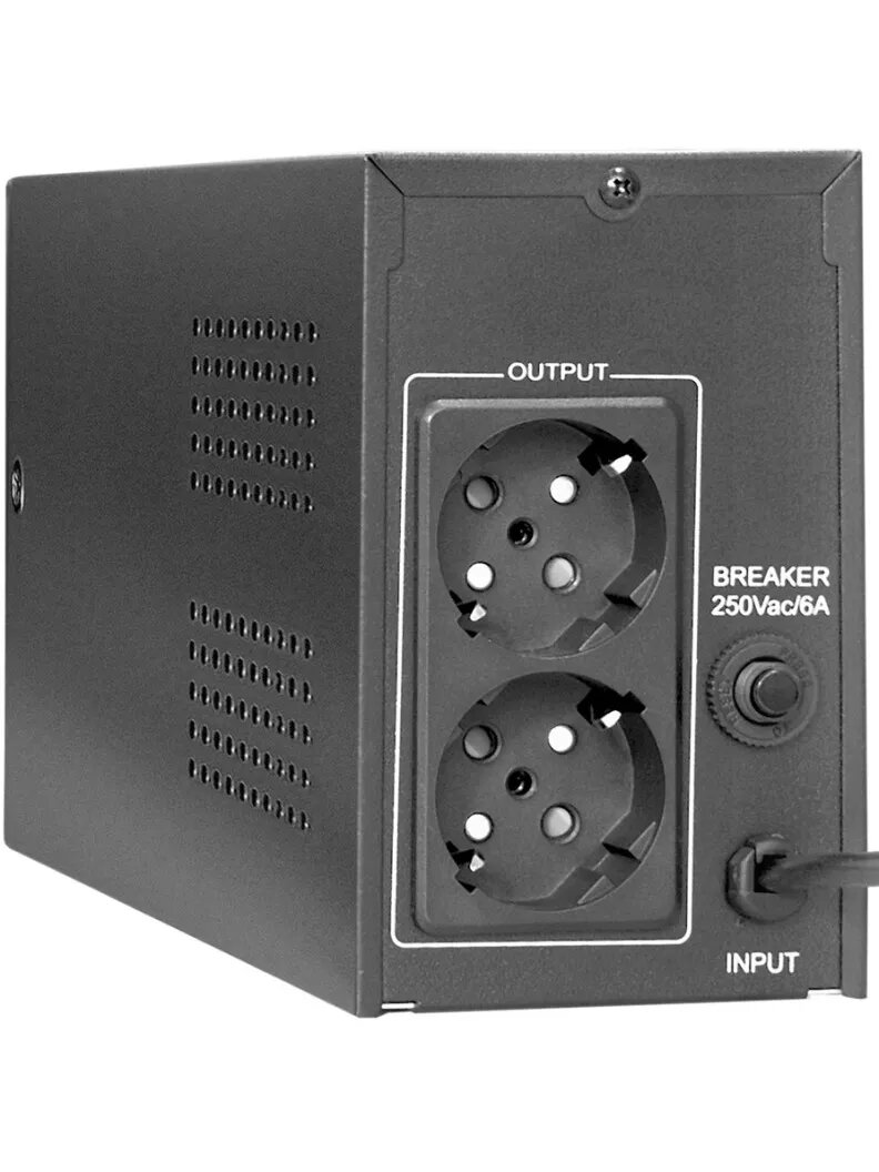 Источник бесперебойного питания Exegate Power Smart ULB-650. LCD. AVR. EURO 650VA/360W, LCD, AVR, 2*Schuko, металлический корпус, black