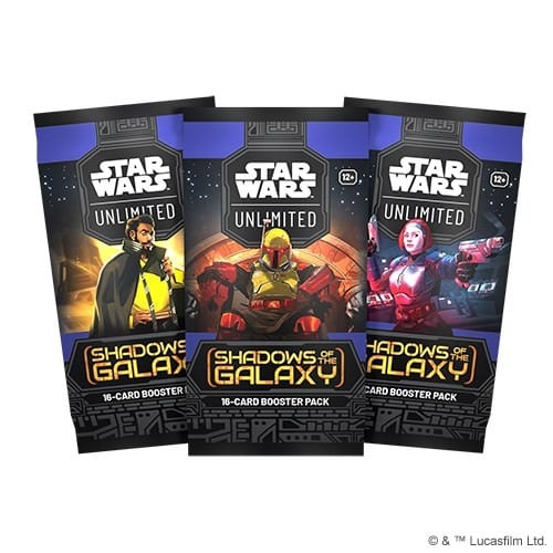 Настольная игра Rebel Star Wars Unlimited Shadows of the Galaxy, бустер бокс, 24 шт