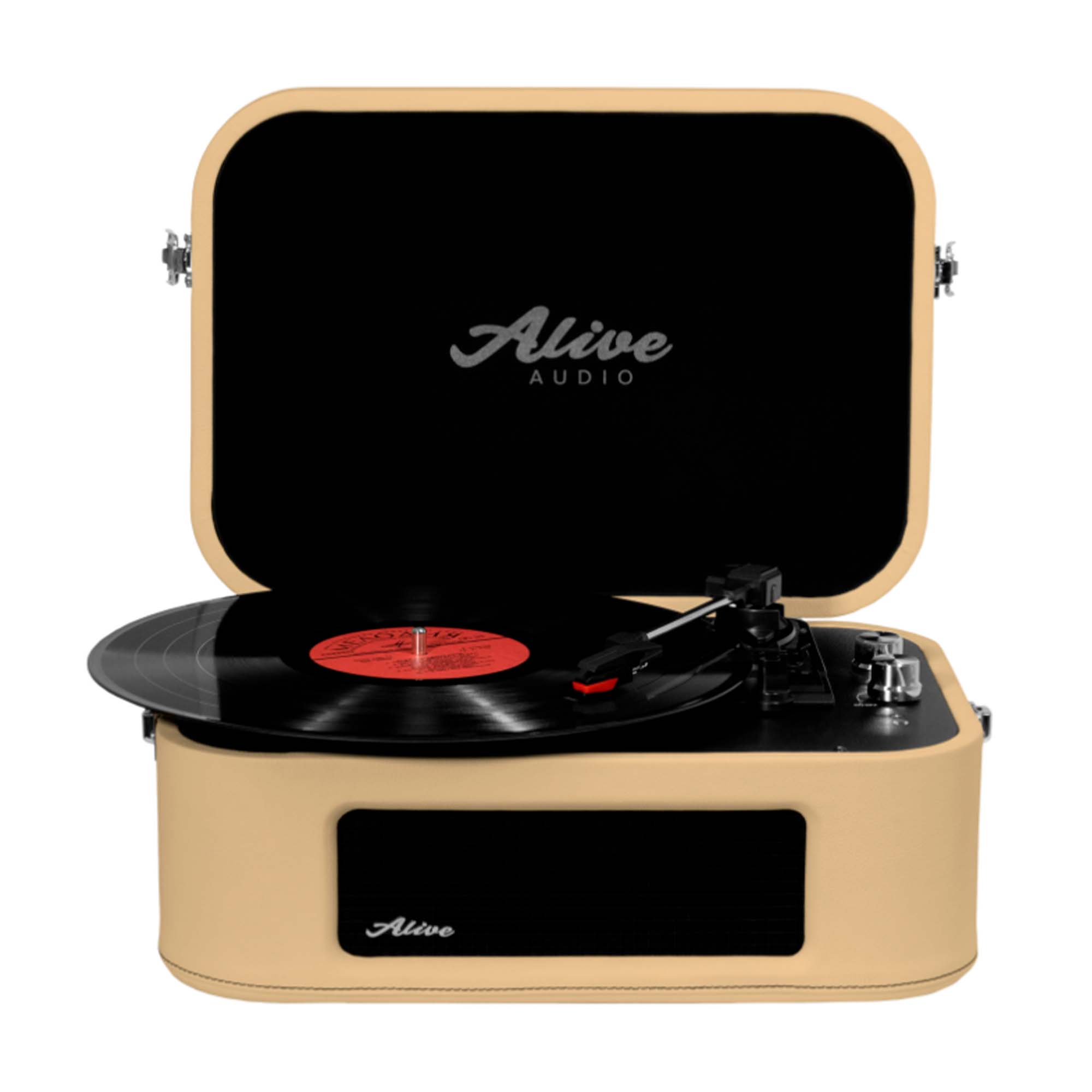 Alive Audio виниловый проигрыватель STORIES Bluetooth USB кафе крем