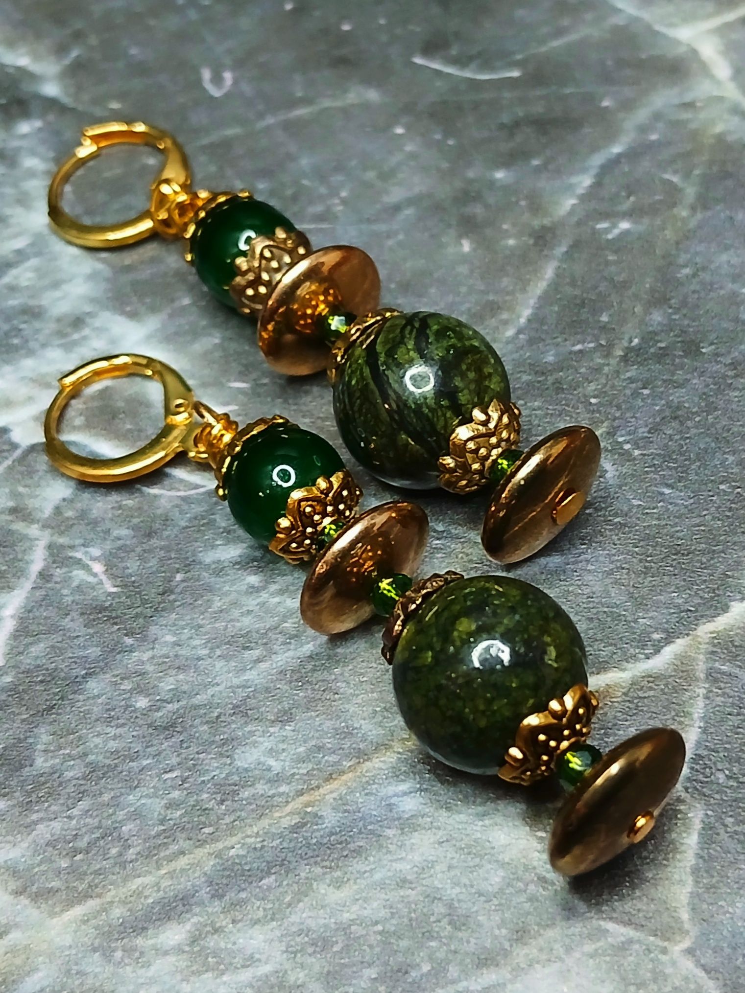 Серьги, стекло