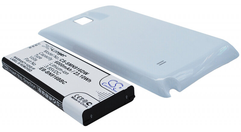 Аккумуляторная батарея iBatt 6000mAh для Samsung EB-BN916BBC, SM-N9100, SM-N9100 Galaxy Note 4 Duos, SM-N9109 Galaxy Note 4 Duos, Galaxy Note 4 ( China Mobile ), SM-N9106 Galaxy Note 4 Duos, SM-N9106W, SM-N9106W Galaxy Note 4 Duos,