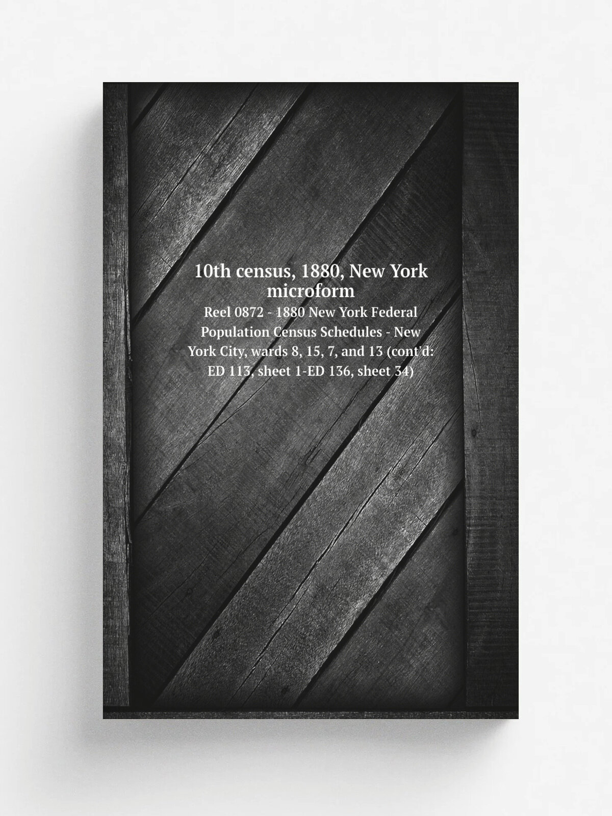 10th census, 1880, New York microform. Reel 0872 - 1880 New York Federal Population Census Schedules - New York City, wards 8, 15, 7, and 13 (cont'd…