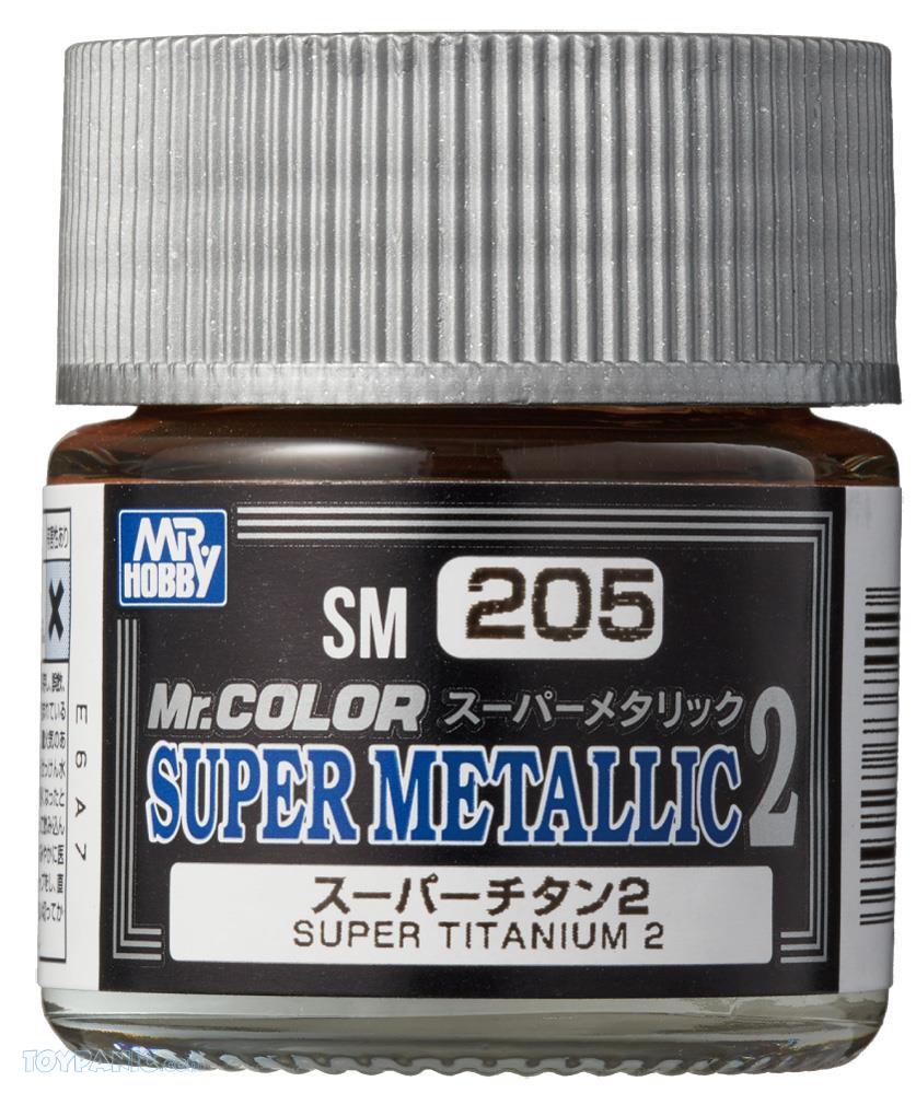 SM205 краска художественная т. м. MR.HOBBY 10мл Super Titanium 2