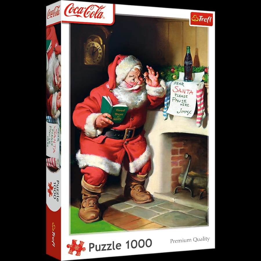 Пазл Trefl Coca-Cola Санта-Клаус 10922, 1000 элементов, 683x480 мм