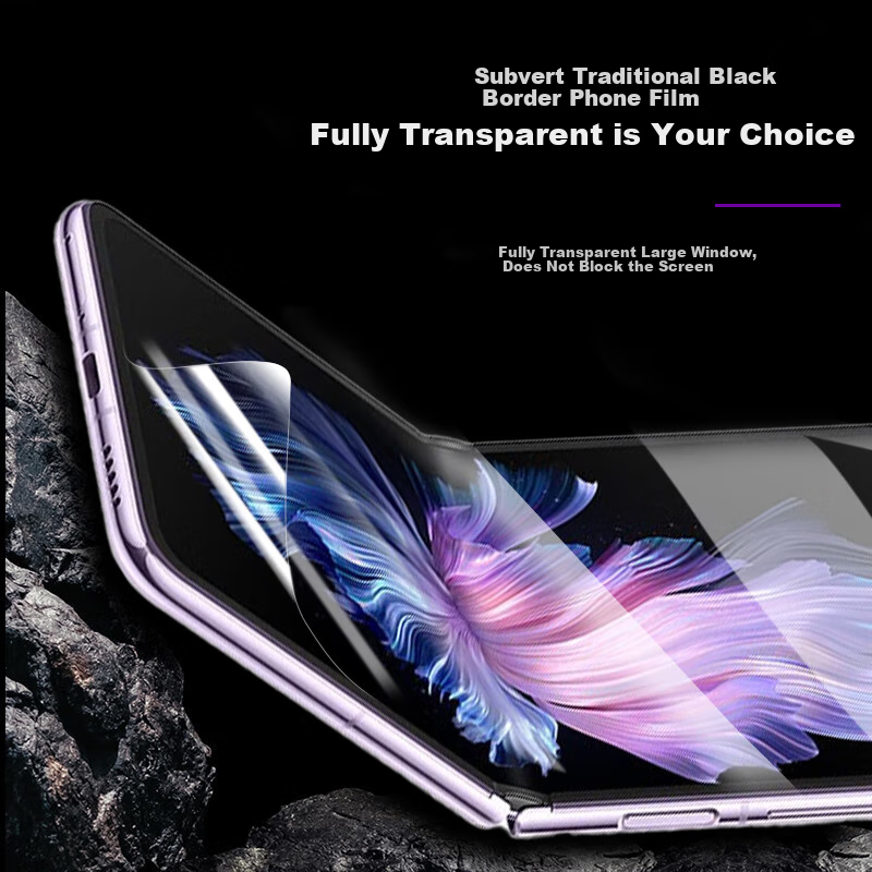 Защитная пленка для Vivo X Flip из гидрогеля, складная, 2 шт, без белой кромки, прозрачная, антиударная Цвет：Набор