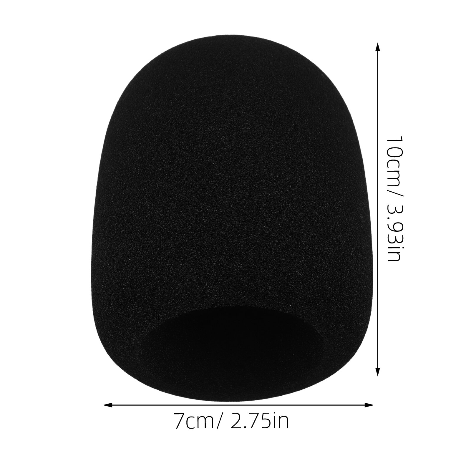 Черный Надежный Чехол Из Пенопласта Для Микрофона 10.00X7.00X7.00Cm