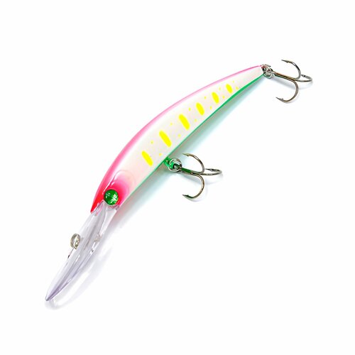 фото Воблер ribalube crystal minnow 130мм/20гр/5-6,0м/#027 воблер для троллинга/приманка на щуку окунь судак/приманка для спиннинга
