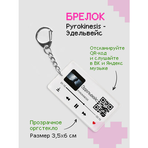 Брелок ZEKEKS, бесцветный