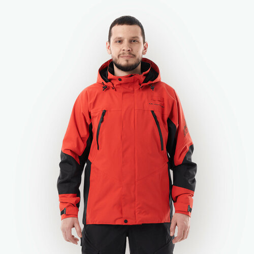 фото Ветровка dragonfly мембранная куртка dragonfly quad 2.0 rubin black 2023, размер l, красный