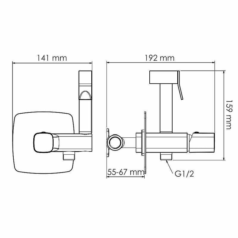 Гигиенический душ со смесителем WasserKRAFT Naab 8638 Хром - фотография № 2