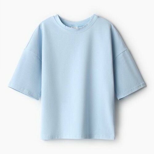 Футболка Minaku, размер 122, голубой футболка minaku размер 122 голубой