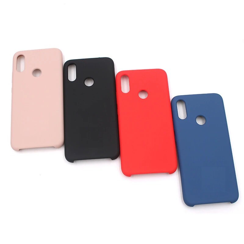 Чехол Silicone Case без логотипа с бархатной подложкой для Xiaomi Redmi 7 Красный