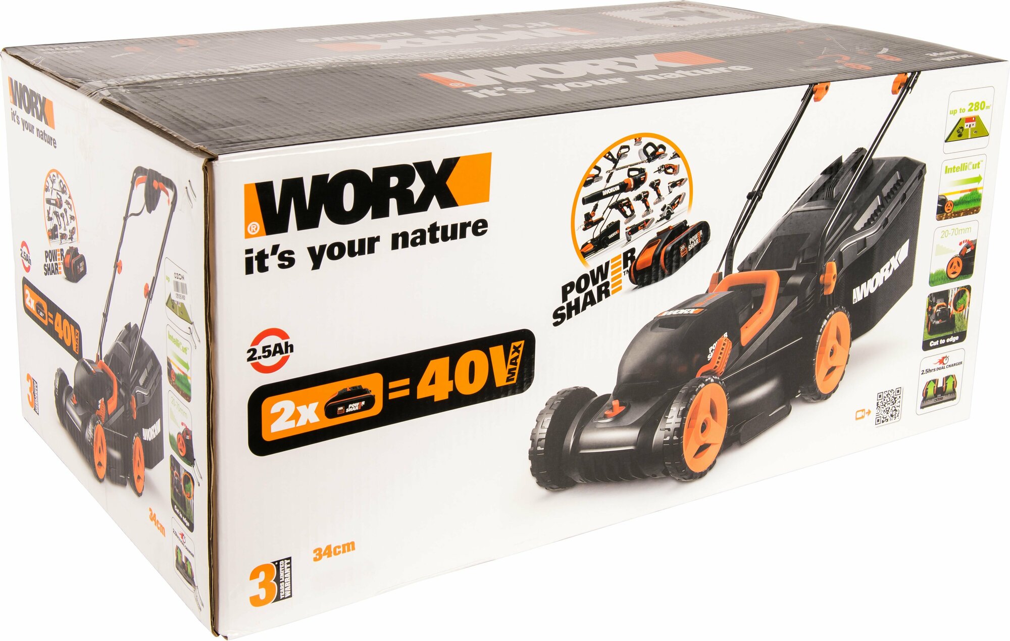 Электрическая газонокосилка Worx WG779E1 34