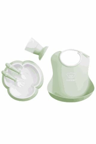 Посуда BabyBjorn Baby Dinner Set Powder 5пр Green