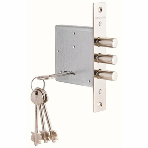 Замок врезной сувальдный Гардиан ЗВ 1001 с отв планкой и накладкой 4 кл 123447 1585₽