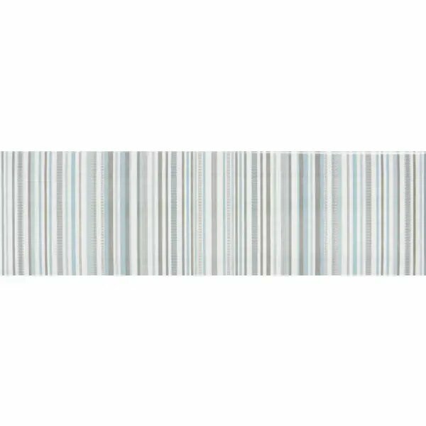 фото Декор настенный Kerama Marazzi Аккорд 8.5x28.5 см глянцевый цвет бело-зеленый