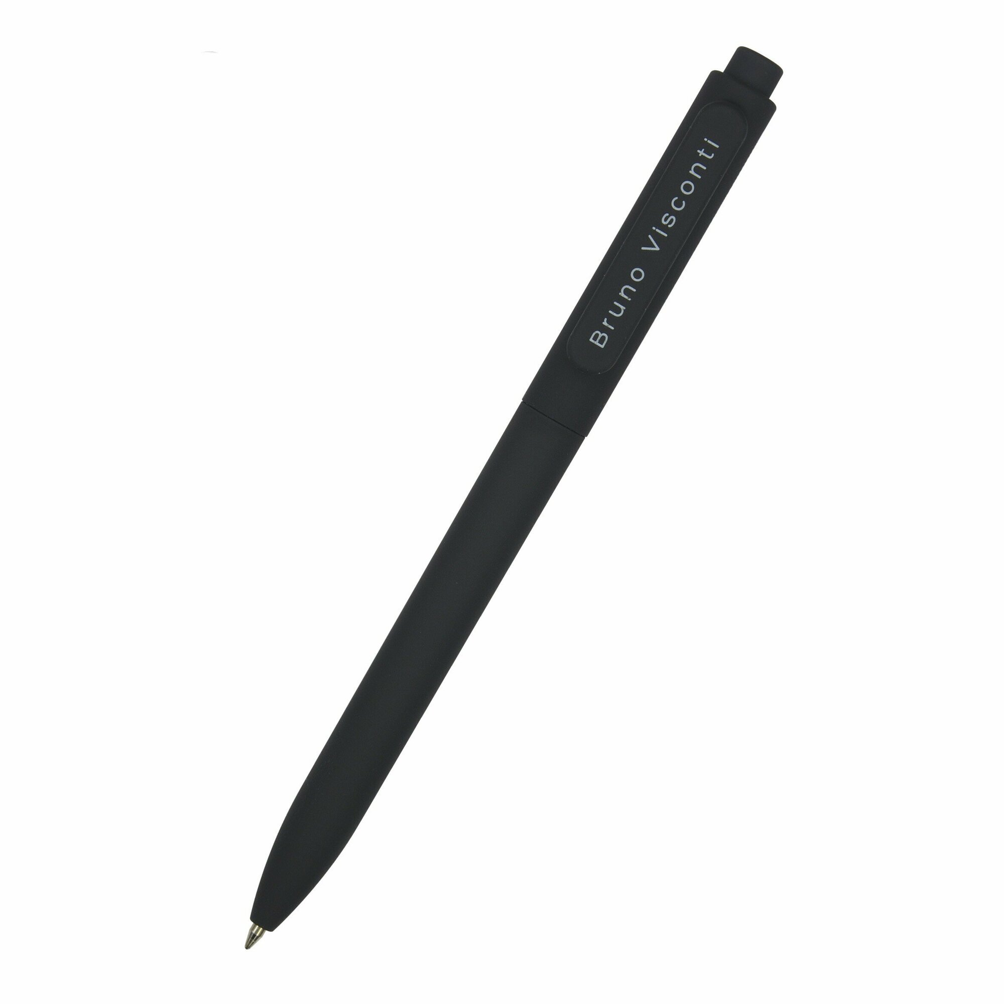 Набор из 2 шариковых автоматических ручек SoftClick Black 0.7мм, синий 20-0102-2 Bruno Visconti - фото №3