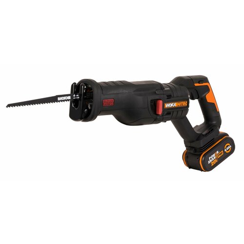 Аккумуляторная сабельная пила с бесщеточным мотором Worx Nitro WX516 АКБ 4 Ач ЗУ 2 А сумка 26590₽