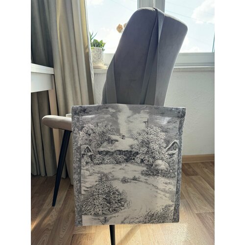 Сумка шоппер фактура гладкая светло-серый 600₽