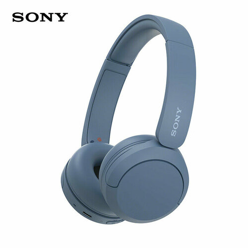 Беспроводная гарнитура SONY WH-CH520 Bluetooth для прослушивания музыки и игр синего цвета 586300₽