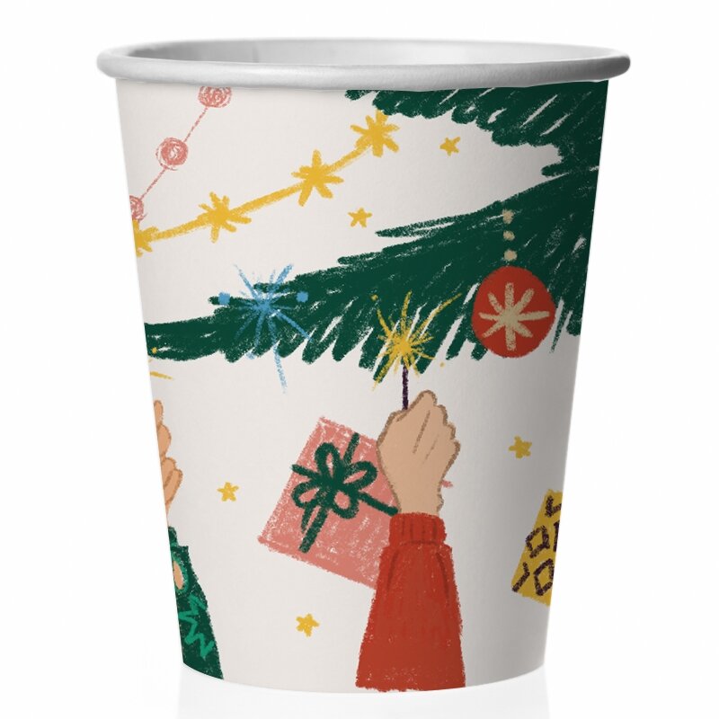 Стаканы (250 мл) Новогоднее настроение 6 шт.