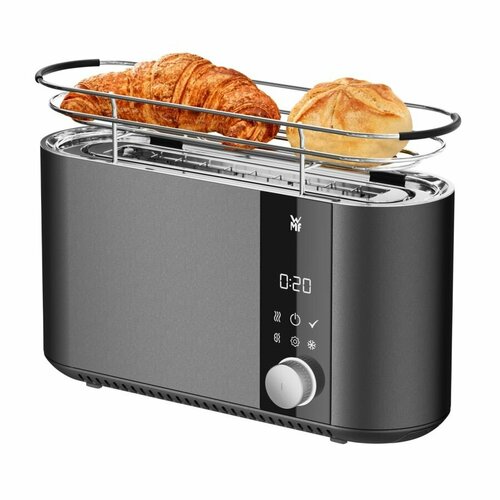 Тостер WMF с одним удлиненным слотом на 2 тоста Master нержавеющая сталь черный 980 Вт Программы 4 Дисплей Отсчёт времени 59990₽