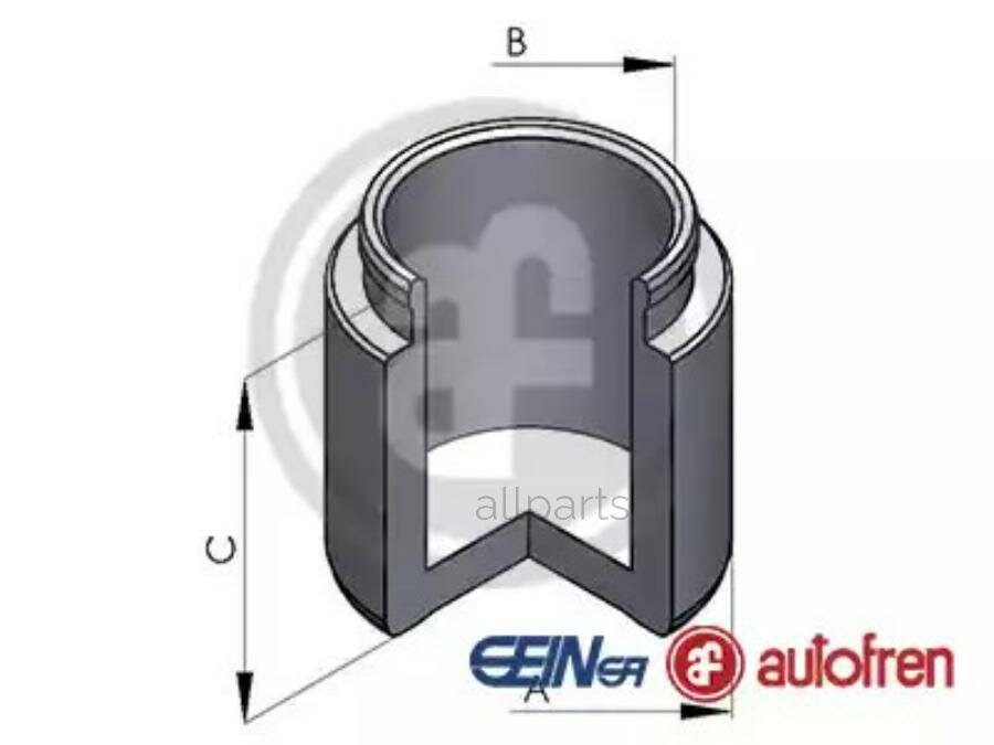AUTOFREN D025291 Поршень тормозного суппорта Toyota Camry (XV30, XV40, XV50) 01-17 / RAV4 05-15