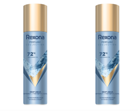 Антиперспирант Рексона, Perfume Deep Aqua, 150 мл, 2 шт