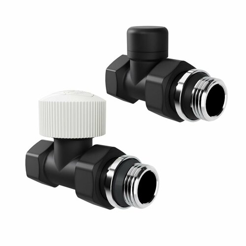 фото Набор термостатический прямой royal thermo design 1/2quot; м30х1,5 (черный)