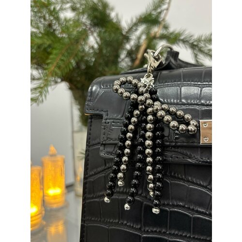 Брелок SIDORINA SOFIA ACCESSORIES гладкая фактура черный 1000₽