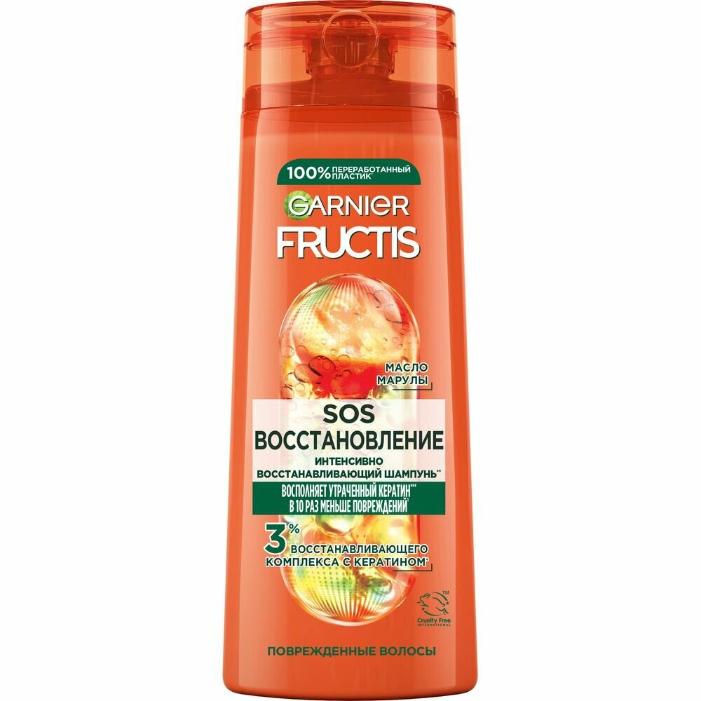 Набор из 3 штук Fructis шампунь SOS восстановление 250мл