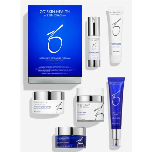 ZO Skin Health by Zein Obagi Agressive Anti-Aging Program Фаза 3 Агрессивная Антивозрастная программа по уходу за кожей 6 пощиций Зейн Обаджи 29000₽