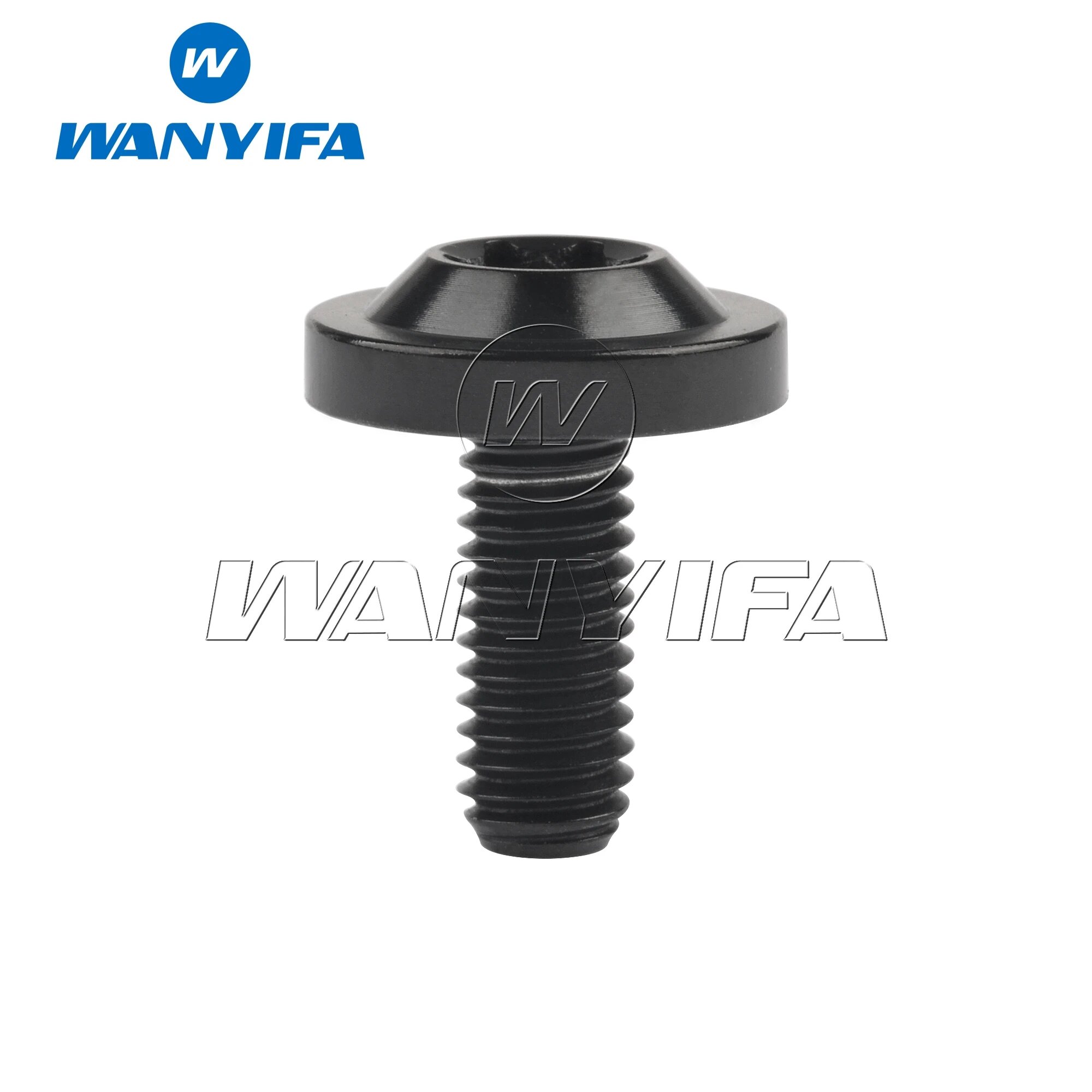 Титановый болт «Wanyifa» Ti M6x10/15/20/25 мм Torx T30 винты-бабочки со сливовой головкой для мотоцикла автомобиля велосипедные крепежи Black 20mm M6
