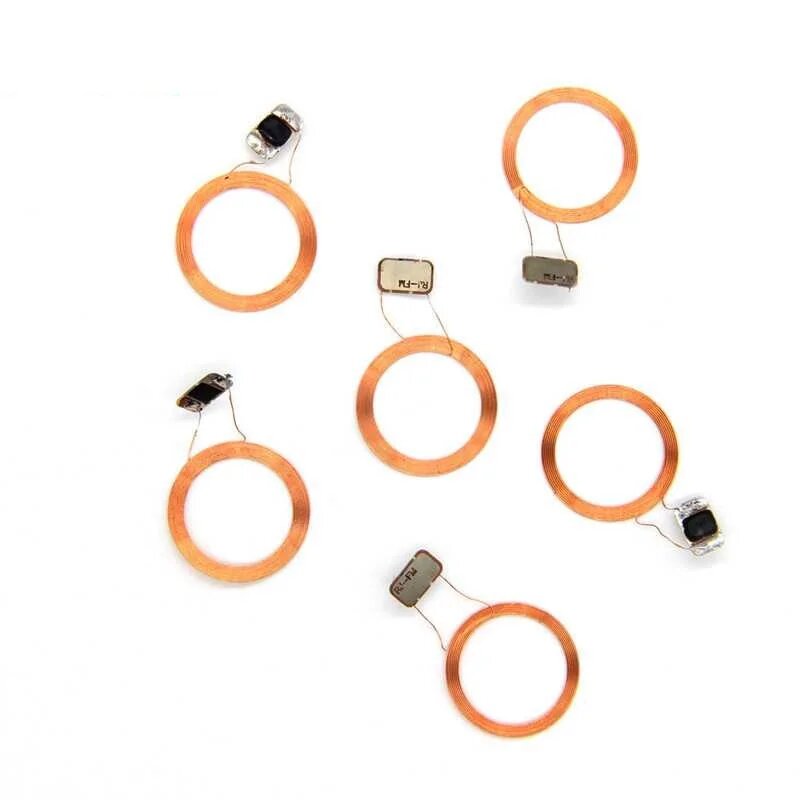 10 шт./лот круглая голая катушка + чип IC UID 1356 МГц записываемый контроль доступа RFID Дубликатор 18x9mm